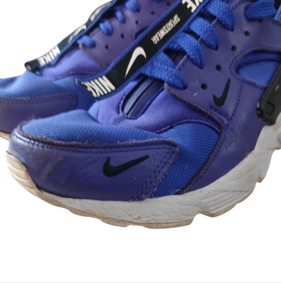 AIR HUARACHE RUN PREMIUM ZIP TRAINERS PURPLE AND BLUE SNEAKERS SIZE 7.5 - Picture 7 of 12